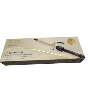 Hot Tools Professional Mini 1/2 Inch Curling Iron 24k Gold Collection NEW